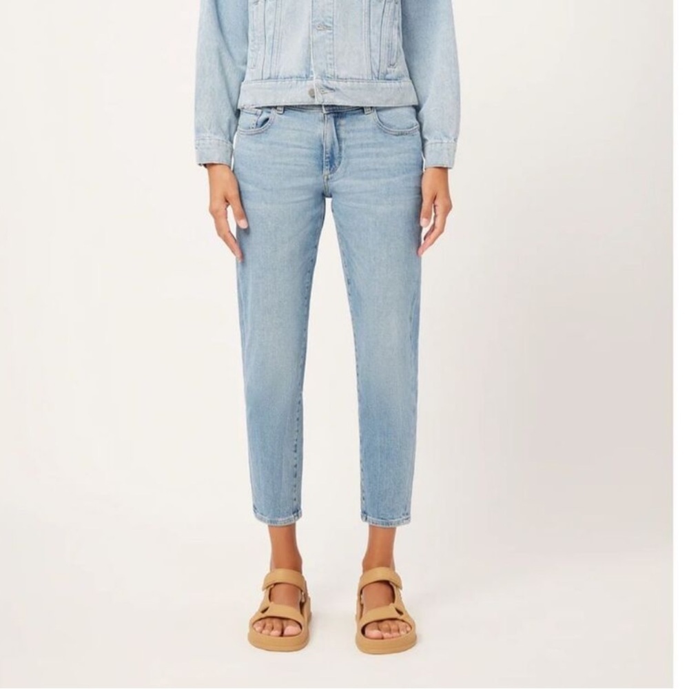 DL1961 Riley Boyfriend Straight Jean sz 28 tapered loose fit relaxed blue